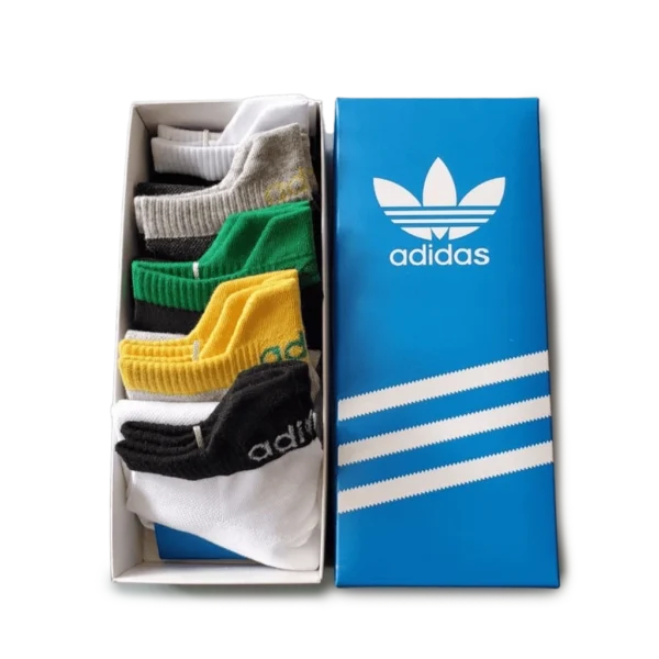 ⁦Adidas Basic Colors Short Socks Pack (5 Pairs)⁩ – תמונה ⁦2⁩