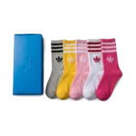 ⁦Adidas Long Socks (Pack of 5) Vibrant Colors⁩ – תמונה ⁦2⁩