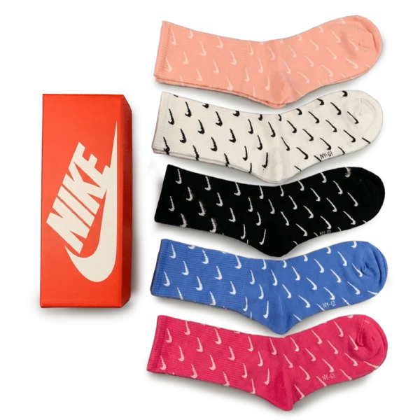 ⁦Nike Everyday Long Socks Vibrant Colors (Pack of 5)⁩ – תמונה ⁦2⁩