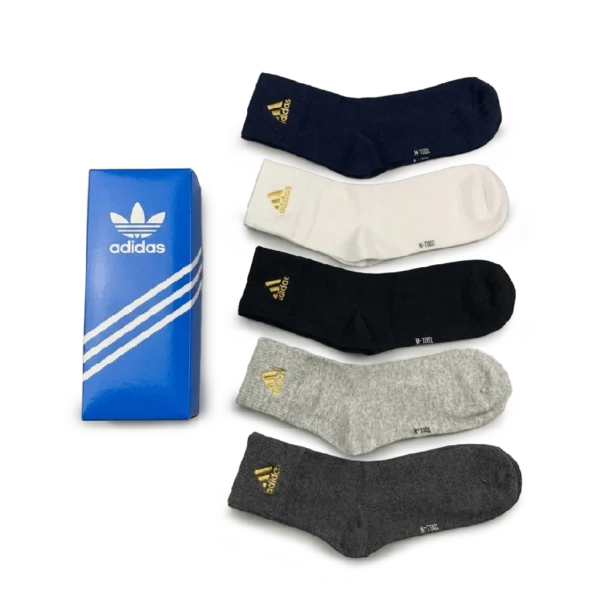 ⁦Adidas Everyday Long Socks Basic Colors (Pack of 5)⁩ – תמונה ⁦2⁩