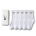 ⁦Nike Everyday Long Socks White (Pack of 5)⁩ – תמונה ⁦2⁩