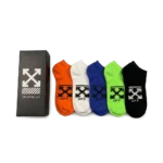 ⁦Off-White Colorful Short Socks Pack (5 Pairs)⁩ – תמונה ⁦2⁩