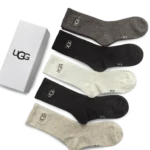 ⁦UGG Long Socks Pack Brown Beige (5 Pairs)⁩ – תמונה ⁦2⁩