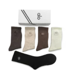 ⁦ALO Long Socks Pack Black Brown Beige (5 Pairs)⁩ – תמונה ⁦2⁩