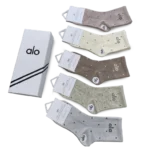 ⁦ALO Mid-Length Socks Pack Light Colors (5 Pairs)⁩ – תמונה ⁦2⁩