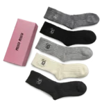 ⁦Miu Miu Long Socks Pack Basic Colors (5 Pairs)⁩ – תמונה ⁦2⁩