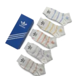 ⁦Adidas Short Socks Everyday White Essential Comfort (5 Pack)⁩ – תמונה ⁦2⁩