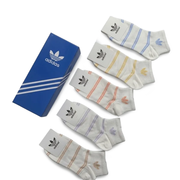 ⁦Adidas Short Socks Everyday White Essential Comfort (5 Pack)⁩ – תמונה ⁦2⁩