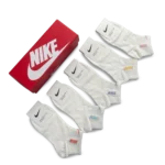 ⁦Nike Short Socks Pack White Pastel Colors (5 Pairs)⁩ – תמונה ⁦2⁩