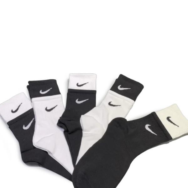 ⁦Nike Black White Long Socks Pack (5 Pairs)⁩ – תמונה ⁦2⁩