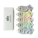 ⁦Alo Short Socks Light Colors (5 Pack)⁩ – תמונה ⁦2⁩