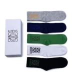 ⁦Loewe Long Socks Black Grey Green (5-Pack)⁩ – תמונה ⁦2⁩