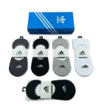 ⁦Adidas Short Socks White Black Grey (5-Pack)⁩ – תמונה ⁦2⁩