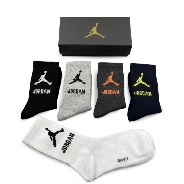 ⁦Nike Jordan Long Socks Basic Colors (5-Pack)⁩ – תמונה ⁦2⁩