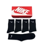 ⁦Nike Long Socks Black (5-Pack)⁩ – תמונה ⁦2⁩