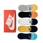 ⁦Nike Everyday Short Socks Black Grey Yellow (5-Pack)⁩ – תמונה ⁦2⁩