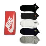 ⁦Nike Jordan Everyday Short Socks Black Grey White (5-Pack)⁩ – תמונה ⁦2⁩