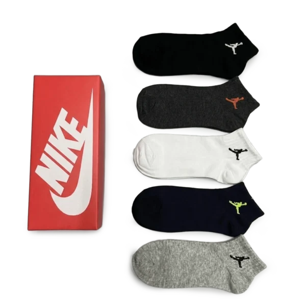 ⁦Nike Jordan Everyday Short Socks Black Grey White (5-Pack)⁩ – תמונה ⁦2⁩