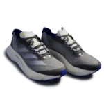 ⁦Adidas Adizero Boston 12 Carbon Silver Dawn Lucid Blue⁩ – תמונה ⁦2⁩