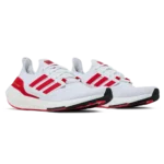 ⁦Adidas Ultraboost 22 White Vivid Red⁩ – תמונה ⁦2⁩