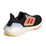 ⁦Adidas Ultraboost 22 Black Flash Orange Yellow⁩ – תמונה ⁦3⁩