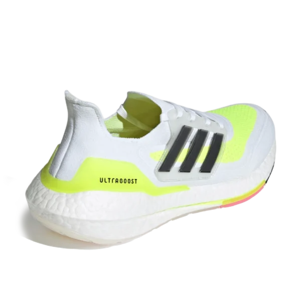 ⁦Adidas Ultraboost 21 White Solar Yellow⁩ – תמונה ⁦4⁩