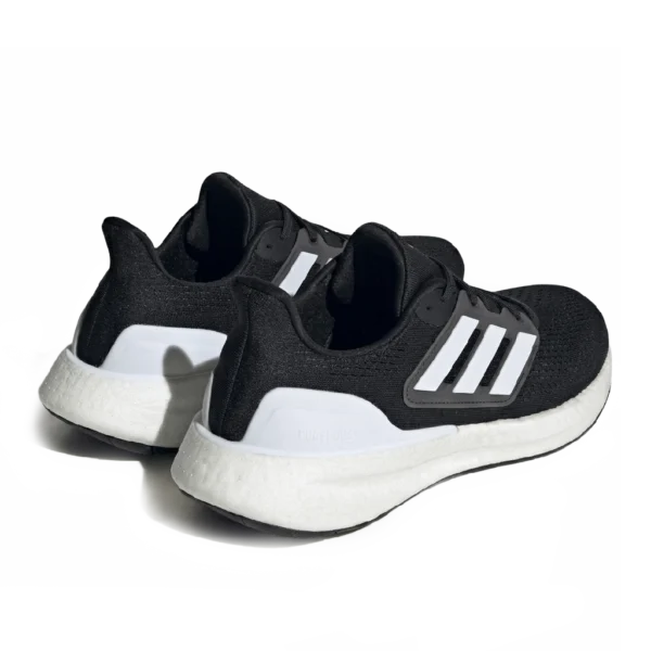 ⁦Adidas Pureboost 23 Wide Core Black Cloud White Carbon⁩ – תמונה ⁦3⁩