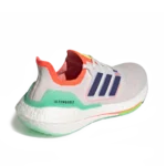 ⁦Adidas Ultraboost 22 White Green Orange⁩ – תמונה ⁦3⁩