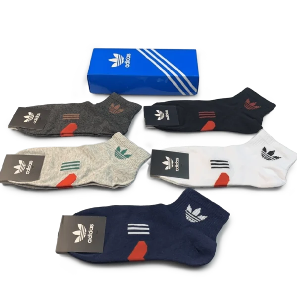 ⁦Adidas Originals Low Cut Socks Pack Mixed Classic Colors (5 Pairs)⁩ – תמונה ⁦3⁩