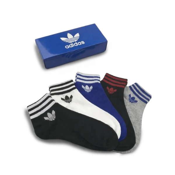 ⁦Adidas Basic Colors Short Socks Pack (5 Pairs)⁩ – תמונה ⁦3⁩