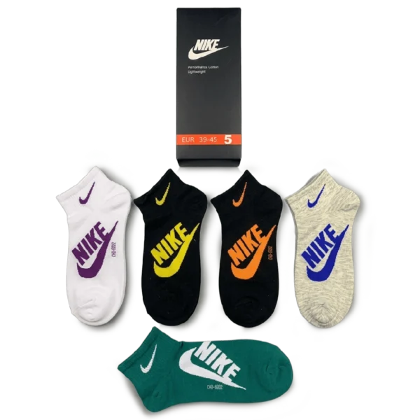 ⁦Nike Muted Colors Short Socks Pack (5 Pairs)⁩ – תמונה ⁦3⁩