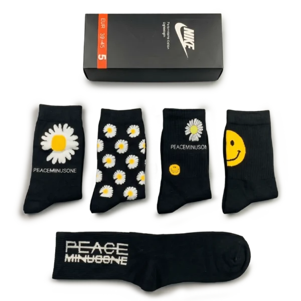 ⁦Nike Black Yellow Long Socks Pack (5 Pairs)⁩ – תמונה ⁦3⁩