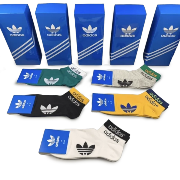 ⁦Adidas Basic Colors Short Socks Pack (5 Pairs)⁩ – תמונה ⁦3⁩
