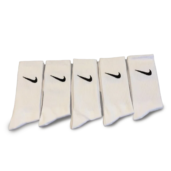 ⁦Nike Everyday Long Socks White (Pack of 5)⁩ – תמונה ⁦3⁩