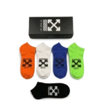 ⁦Off-White Colorful Short Socks Pack (5 Pairs)⁩ – תמונה ⁦3⁩