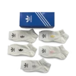 ⁦Adidas Short Socks Classic White Everyday Comfort (5 Pack)⁩ – תמונה ⁦3⁩