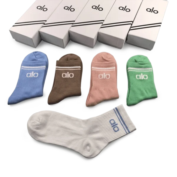 ⁦Alo Long Socks Pack Colorful (5 Pairs)⁩ – תמונה ⁦3⁩