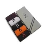 ⁦On Medium Length Socks Black Orange White (5 Pack)⁩ – תמונה ⁦3⁩