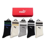 ⁦Puma Long Socks Grey White Black (5 Pack)⁩ – תמונה ⁦3⁩
