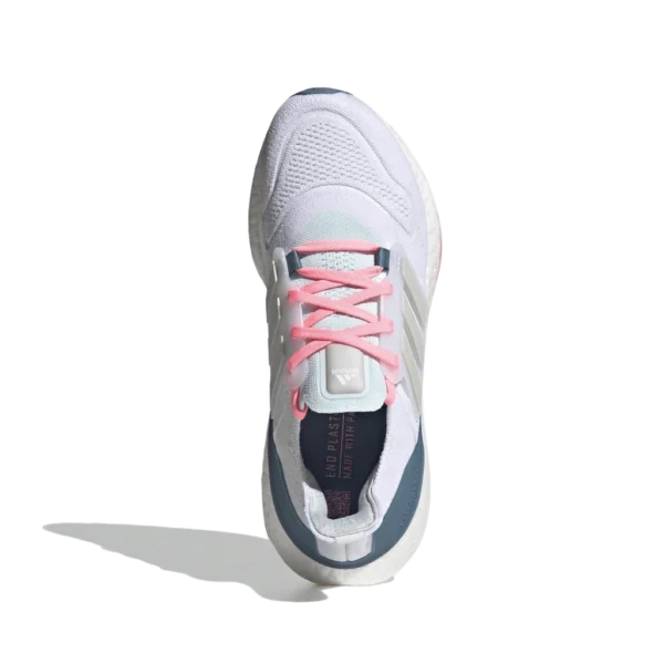 ⁦Adidas Ultraboost 22 White Almost Blue Pink⁩ – תמונה ⁦4⁩