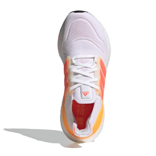 ⁦Adidas Ultraboost 22 White Flash Orange⁩ – תמונה ⁦4⁩