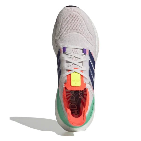⁦Adidas Ultraboost 22 White Green Orange⁩ – תמונה ⁦4⁩