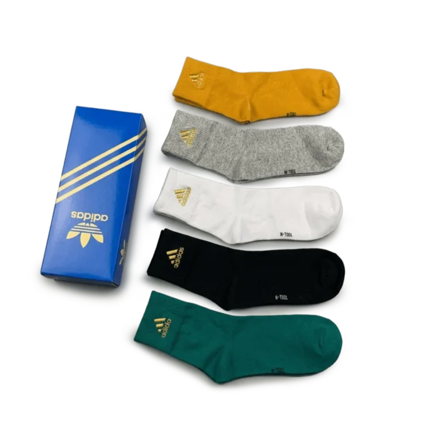 ⁦Adidas Everyday Long Socks Basic Colors (Pack of 5)⁩ – תמונה ⁦2⁩