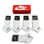 ⁦Nike Everyday Short Socks White (5-Pack)⁩ – תמונה ⁦2⁩