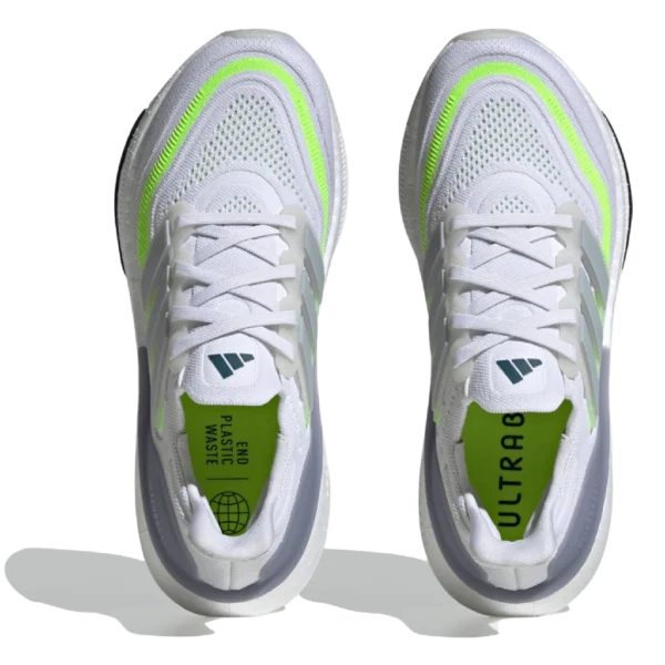 ⁦Adidas Ultraboost Light White Wonder Blue Lucid Lemon⁩ – תמונה ⁦4⁩