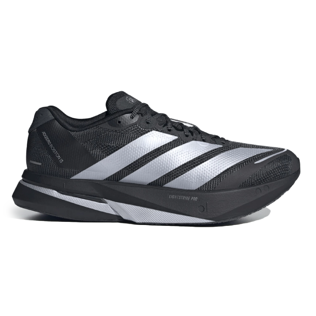 1 Adidas Adizero Boston 13 Core Black Silver Metallic Carbon – תמונה 1