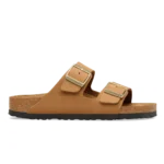 Birkenstock Arizona Soft Footbed Nubuck Leather Sandals Mink