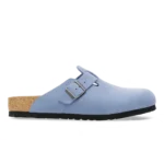 Birkenstock Boston Oiled Leather Clogs Elemental Blue