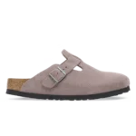 Birkenstock Boston Soft Footbed Suede Leather Clogs Faded Purple