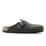 Birkenstock Boston Wool Felt Clogs Anthracite
